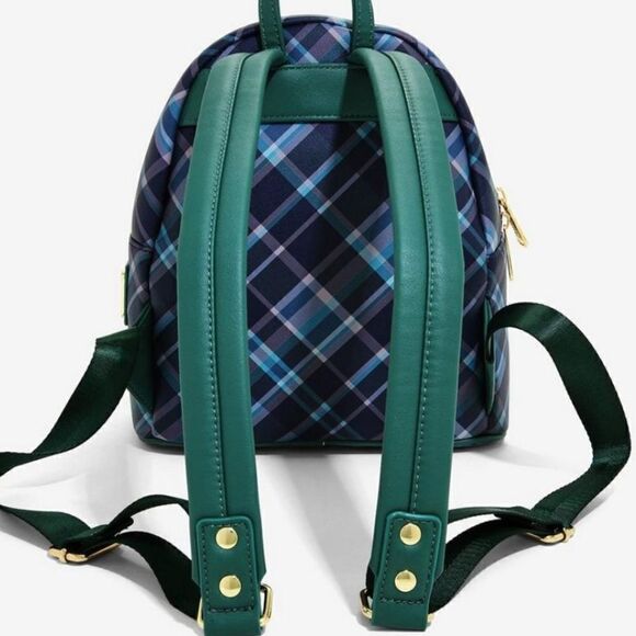 Loungefly Disney A Bug's Life Heimlich Plaid Mini Backpack and Cardholder - Picture 2 of 4